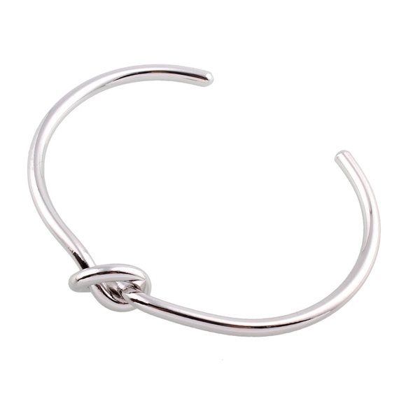 Love Knot Silver Bangle - Picture 3 of 4